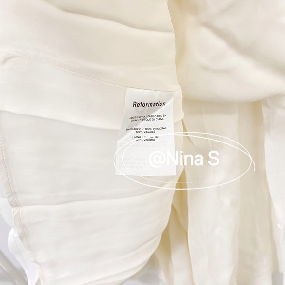 Reformation Juliette Dress NWOT in Ivory - Picture 7 of 7